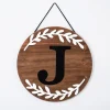 Monogram Wall Decor-Kirkland's Home Natural Wood Monogram J Wall Plaque