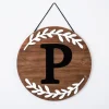Monogram Wall Decor-Kirkland's Home Natural Wood Monogram P Wall Plaque