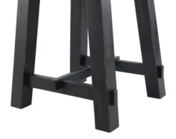 Accent & End Tables-Kirkland's Home Natural Wood Sawhorse Accent Table Tan/Black