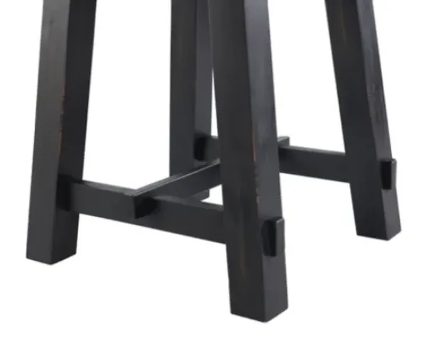 Accent & End Tables-Kirkland's Home Natural Wood Sawhorse Accent Table Tan/Black