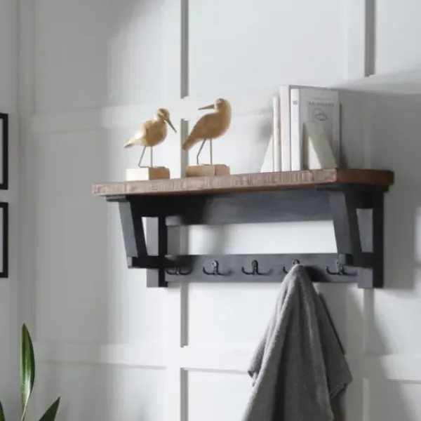Hooks-Kirkland's Home Natural Wood Sawhorse Coat Rack
