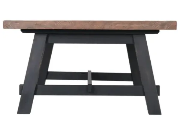 Coffee Tables-Kirkland's Home Natural Wood Sawhorse Coffee Table, 48X32 In. Tan