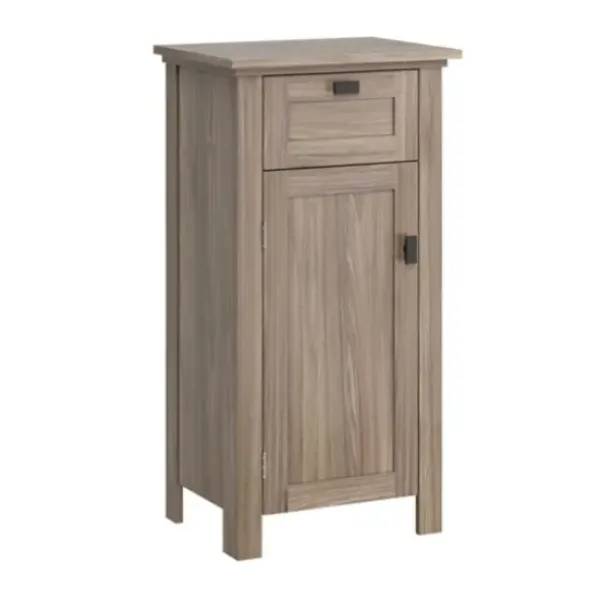 Bathroom Furniture-Kirkland's Home Natural Wood Single Door Cabinet Tan
