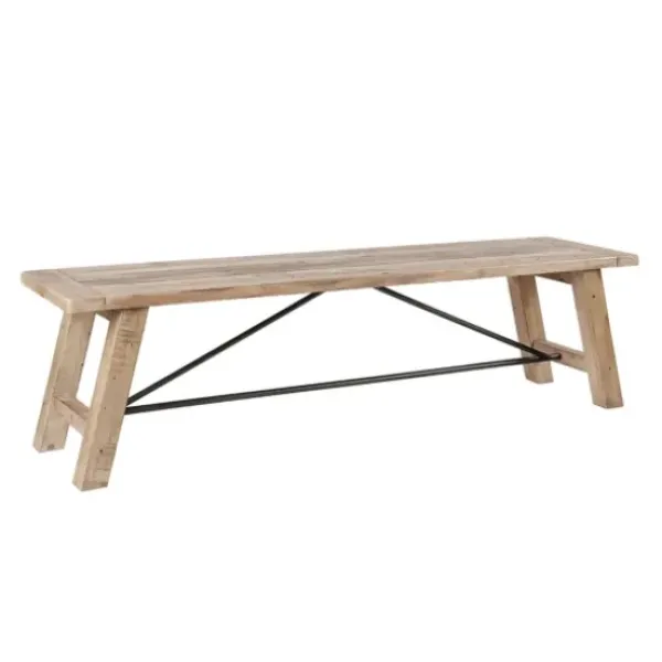Benches & Ottomans-Kirkland's Home Natural Wooden Sonoma Dining Bench Tan