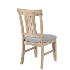 Dining Chairs-Kirkland's Home Natural Wooden Sonoma Dining Chairs, Set Of 2 Gray