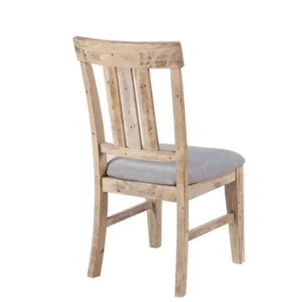 Dining Chairs-Kirkland's Home Natural Wooden Sonoma Dining Chairs, Set Of 2 Gray