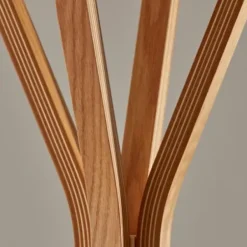 Entryway Furniture-Kirkland's Home Natural Wooden Tripod Leg Coat Rack