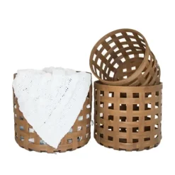Baskets & Boxes-Kirkland's Home Natural Woven Beehive Coil Basket Tan