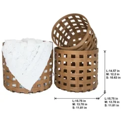 Baskets & Boxes-Kirkland's Home Natural Woven Beehive Coil Basket Tan