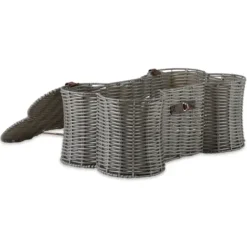 Baskets & Boxes-Kirkland's Home Natural Woven Bone Shaped Basket, 24 In. Tan