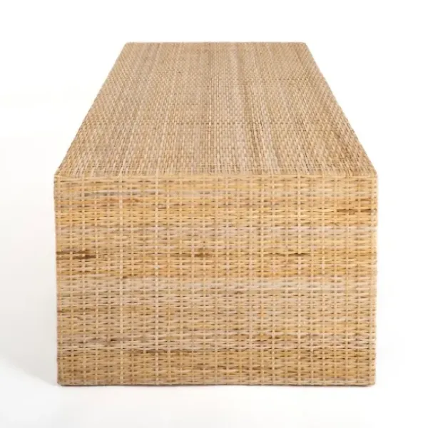 Coffee Tables-Kirkland's Home Natural Woven Rat Coffee Table Tan