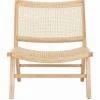 Accent Chairs-Kirkland's Home Natural Woven Rat Low-Slung Accent Chair Tan