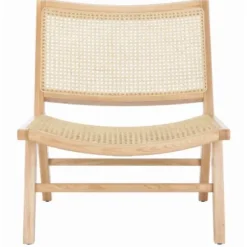Accent Chairs-Kirkland's Home Natural Woven Rat Low-Slung Accent Chair Tan
