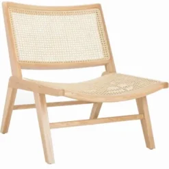 Accent Chairs-Kirkland's Home Natural Woven Rat Low-Slung Accent Chair Tan