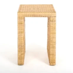 Accent & End Tables-Kirkland's Home Natural Woven Rat Side Table Tan