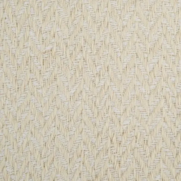 Blankets & Throws-Kirkland's Home Natural Woven Zig Zag Throw Ivory