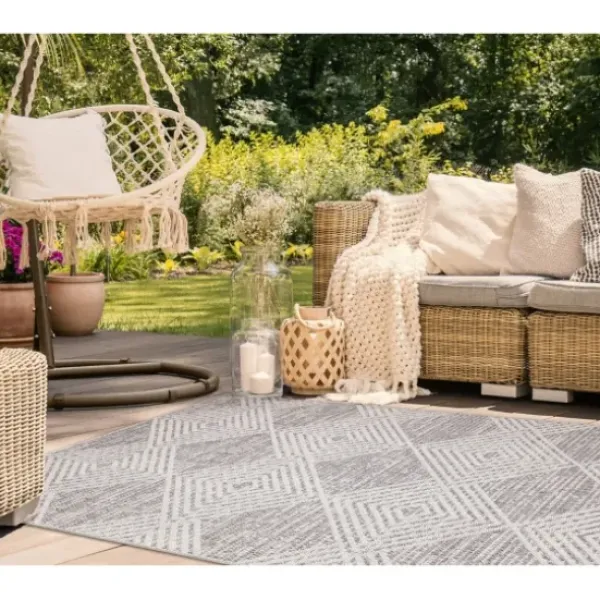 Outdoor Rugs-Kirkland's Home Nautical Rope Indoor/Outdoor Area Rug, 2X3 Tan