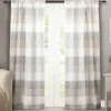 Curtains & Drapes-Kirkland's Home Navy & White Stripe Cafe Curtain Panel Set, 36 In. Blue
