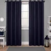 Curtains & Drapes-Kirkland's Home Navy & White Stripe Cafe Curtain Panel Set, 24 In. Blue