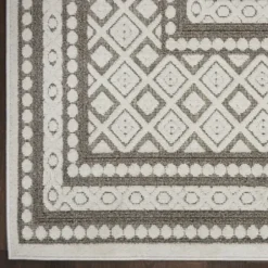 Outdoor Rugs-Kirkland's Home Navy Adelaide Trellis Outdoor Area Rug, 6X9 Blue