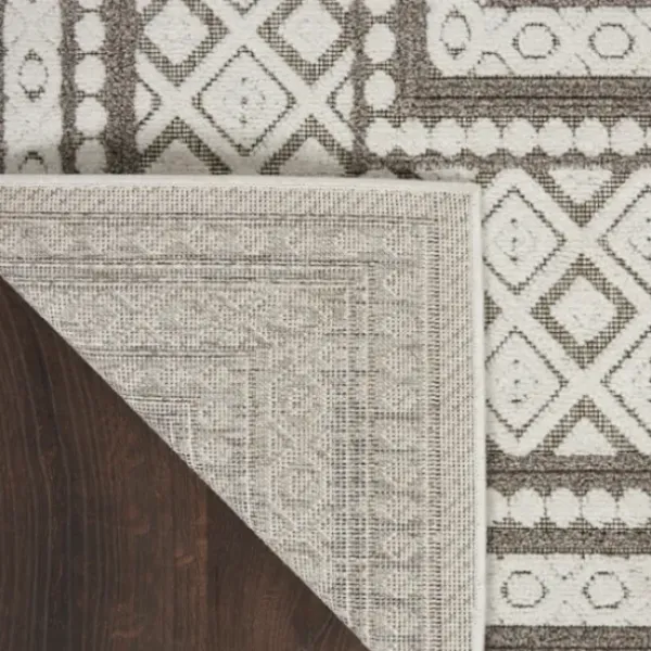 Outdoor Rugs-Kirkland's Home Navy Adelaide Trellis Outdoor Area Rug, 6X9 Blue