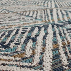 Outdoor Rugs-Kirkland's Home Navy Adelaide Trellis Outdoor Area Rug, 7X9 Blue