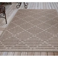 Outdoor Rugs-Kirkland's Home Navy Adelaide Woven Outdoor Area Rug, 6X9 Blue