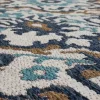 Outdoor Rugs-Kirkland's Home Navy And Green Floral Vine Outdoor Area Rug, 3X5 Blue/Green
