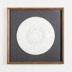 Wall Plaques-Kirkland's Home Navy And White Medallion Wall Plaque Blue/White