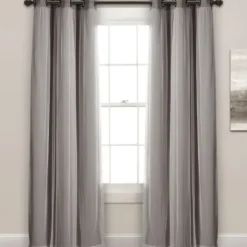 Curtains & Drapes-Kirkland's Home Navy Back Tab Blackout Curtain Panel Set, 84 In. Blue