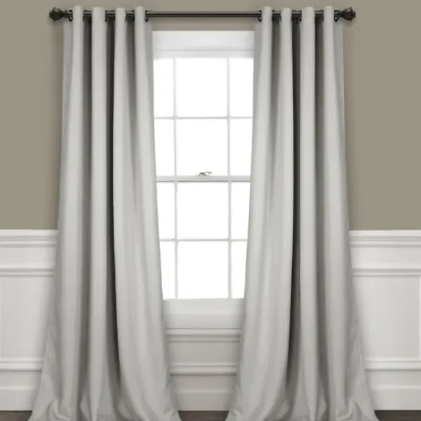 Curtains & Drapes-Kirkland's Home Navy Blackout Curtain Panel Set, 108 In. Blue
