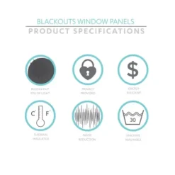Curtains & Drapes-Kirkland's Home Navy Blackout Curtain Panel Set, 108 In. Blue