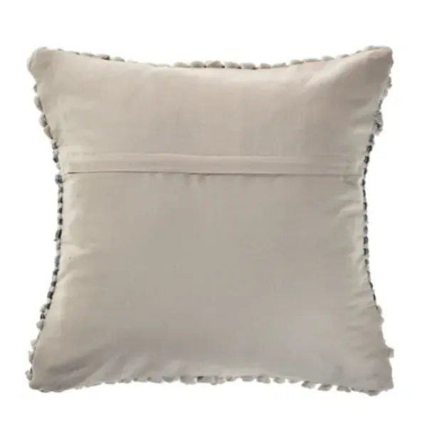 Pillows-Kirkland's Home Navy Bold Textured Pillow Blue/Ivory