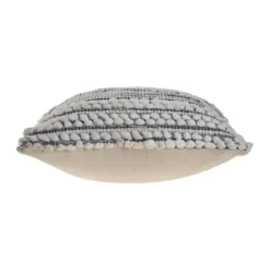 Pillows-Kirkland's Home Navy Bold Textured Pillow Blue/Ivory