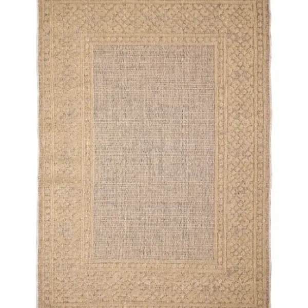 Outdoor Rugs-Kirkland's Home Navy Bordered Indoor/Outdoor Accent Rug, 2X4 Blue