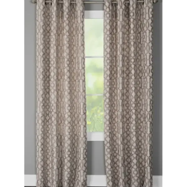 Curtains & Drapes-Kirkland's Home Navy Botanical Garden Curtain Panel Set, 95 In. Blue