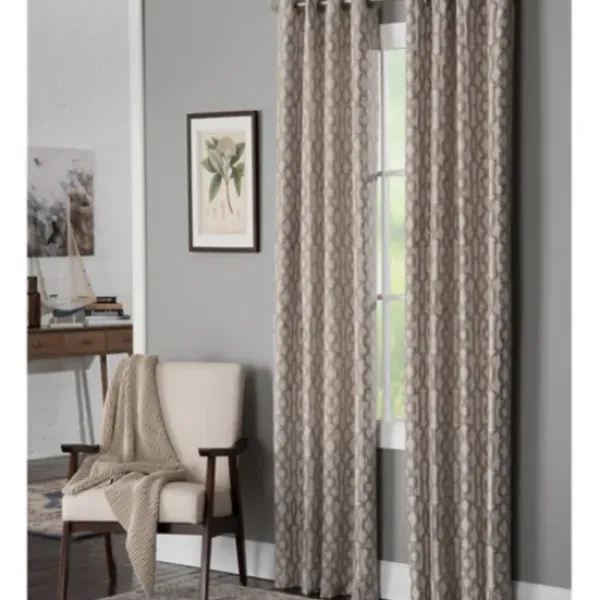 Curtains & Drapes-Kirkland's Home Navy Botanical Garden Curtain Panel Set, 95 In. Blue