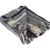 Blankets & Throws-Kirkland's Home Navy Braided Stripe Throw Blue