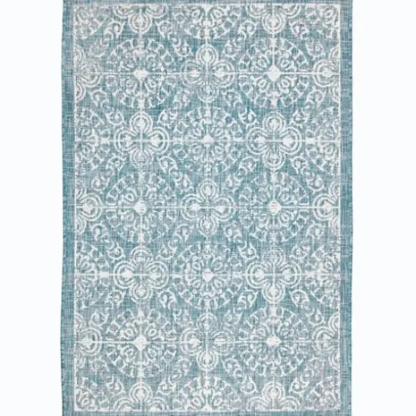 Outdoor Rugs-Kirkland's Home Navy Cabana Stripe Indoor/Outdoor Area Rug, 7X9 Blue/White
