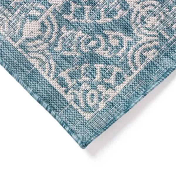 Outdoor Rugs-Kirkland's Home Navy Cabana Stripe Indoor/Outdoor Area Rug, 7X9 Blue/White