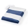 Blankets & Throws-Kirkland's Home Navy Cabana Stripe Tassel Throw Blue/White