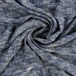 Blankets & Throws-Kirkland's Home Navy Chambray Fringe Throw Blue/White