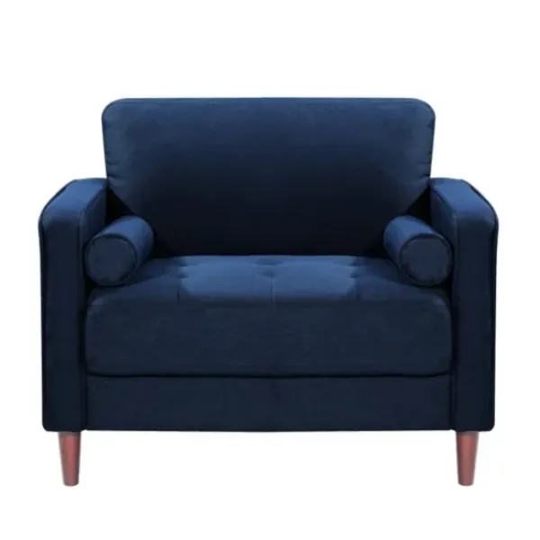 Accent Chairs-Kirkland's Home Navy Chelsea Modern Accent Chair Blue