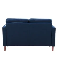 Sofas & Loveseats-Kirkland's Home Navy Chelsea Modern Loveseat Blue