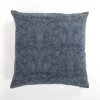 Pillows-Kirkland's Home Navy Chenille Damask Pillow Blue