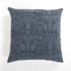 Pillows-Kirkland's Home Navy Chenille Damask Pillow Blue