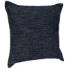 Pillows-Kirkland's Home Navy Chenille Texture Flange Pillow, 22 In. Blue