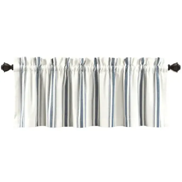 Curtains & Drapes-Kirkland's Home Navy Chevron 2-Pc. Panel Curtain Set, 84 In. White/Blue