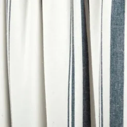 Curtains & Drapes-Kirkland's Home Navy Chevron 2-Pc. Panel Curtain Set, 84 In. White/Blue