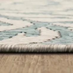 Outdoor Rugs-Kirkland's Home Navy Diamond Indoor/Outdoor Area Rug, 5X7 Blue
